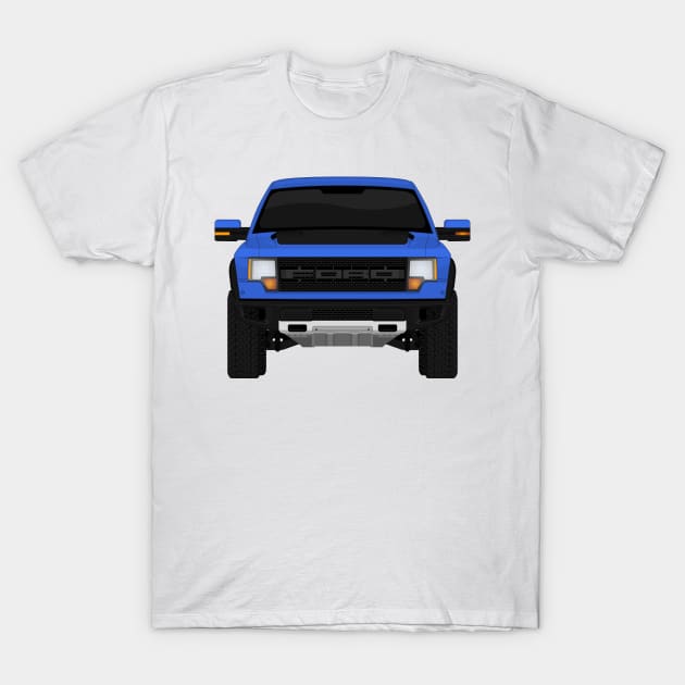 Raptor Fire Blue +hood decal T-Shirt by VENZ0LIC